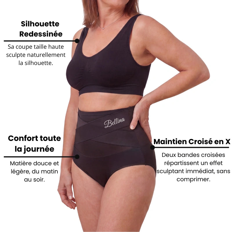 Culotte Gainante Taille Haute - Maintien du Ventre
